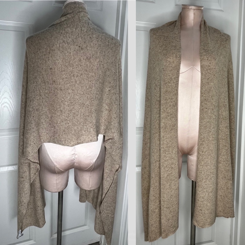Autumn Cashmere Taupe Scarf Wrap Sz One Size
